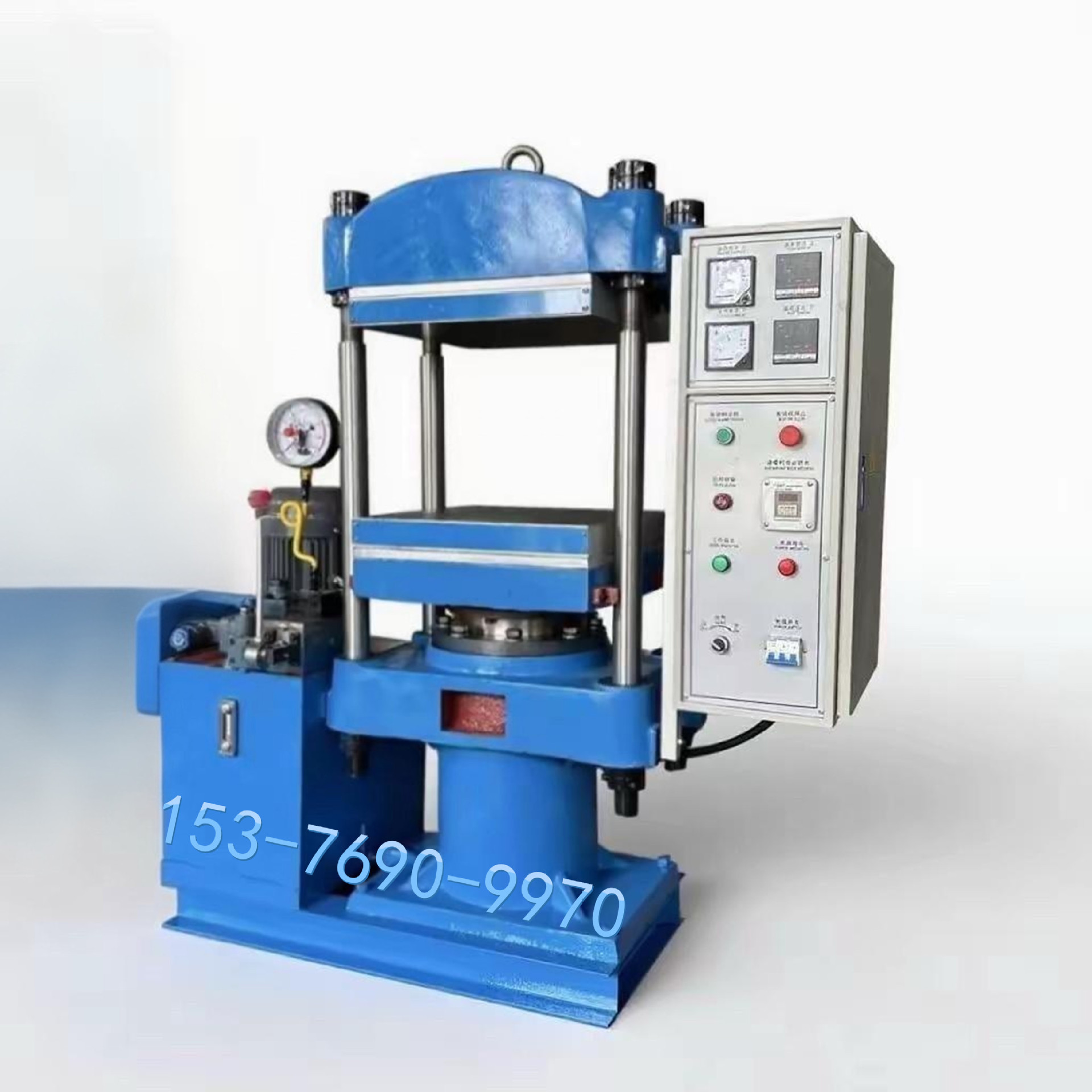 供应80T平板硫化机  四柱式硅胶液压成型机   橡胶实验室热压机