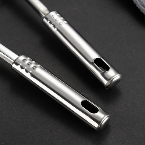 Nine-bead steel handle stainless steel kitchen utensil set cooking spatula cooking spoon electrical appliances can be printed with logo