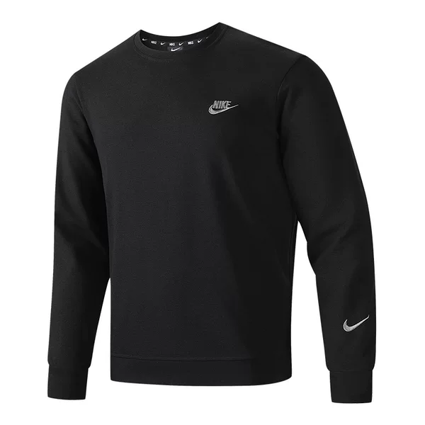 Nike Men's Autumn Sports Sweatshirt Pullover New Pure Cotton Round Neck Casual Loose Long-Sleeved Authentic Base Shirt