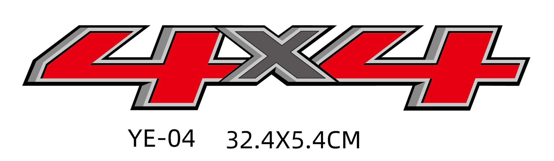 Comercio electrónico transfronterizo 4x4 pegatinas de coche todoterreno pegatinas de cola de coche modificadas FX4 calcomanías decorativas impresión en color de camión talla