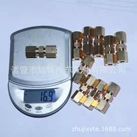 纯铜连接器  3/16管连接自锁卡套式 铁管铜管硬管连接器不用做头