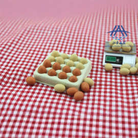 泓豪工厂直供 52微缩食玩具模型场景娃娃屋配件迷你鸡蛋模型 D504