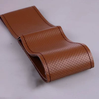Steering Wheel Cover Car, Steering wheel cover - perforated-coffee-color-38cm