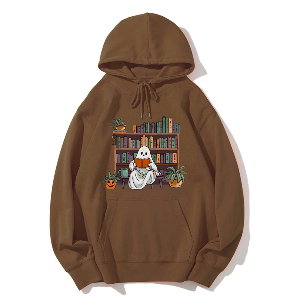 Ghost Library Sweatshirt Halloween Books Sweater Ghost Reade