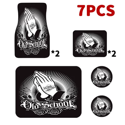 Universal Foot Pad, Mats, Car-Specific Cup Mats, Seven-Piece - q10
