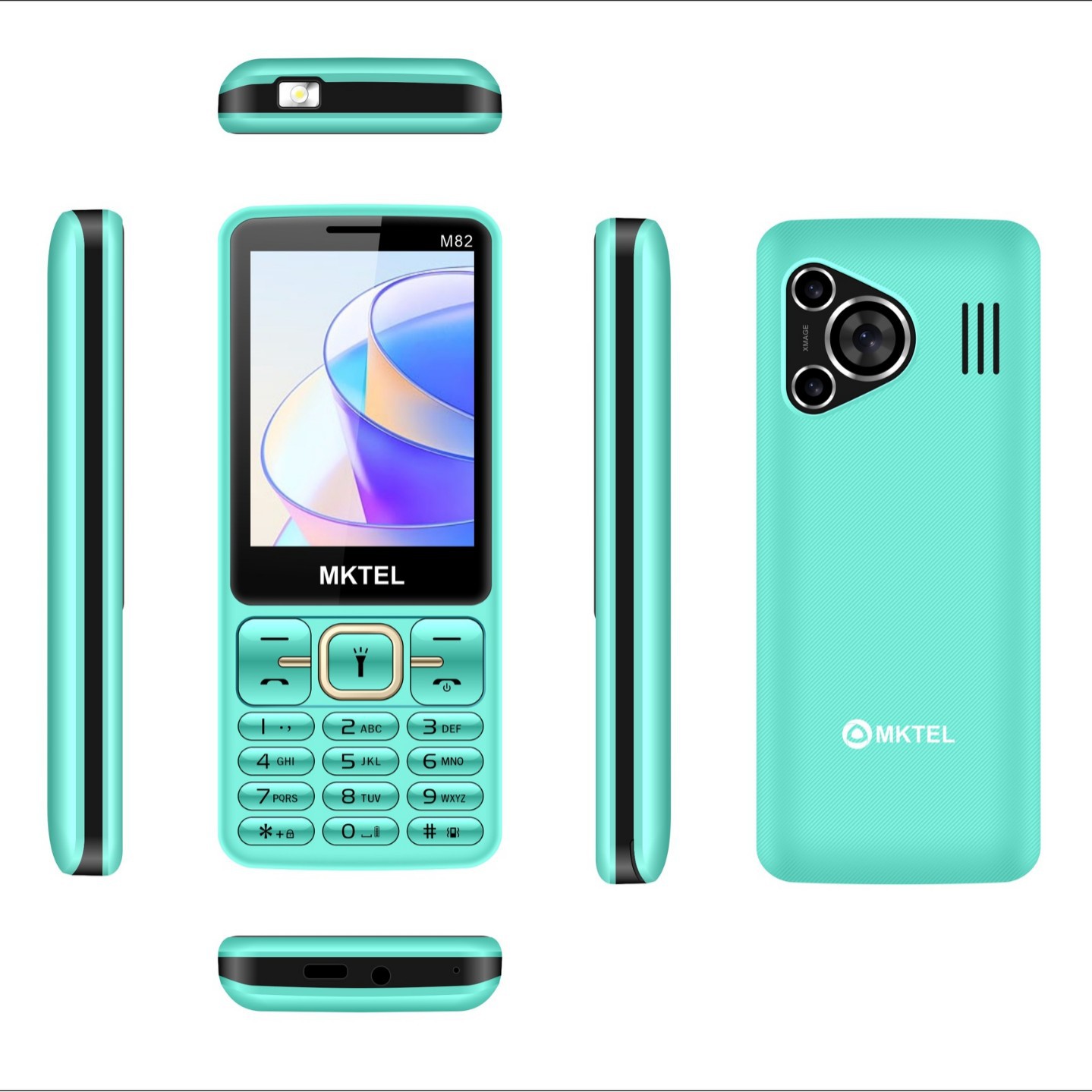 2.8英寸外贸现货M82大电池直板功能机老人机适合非洲东南亚2G双卡