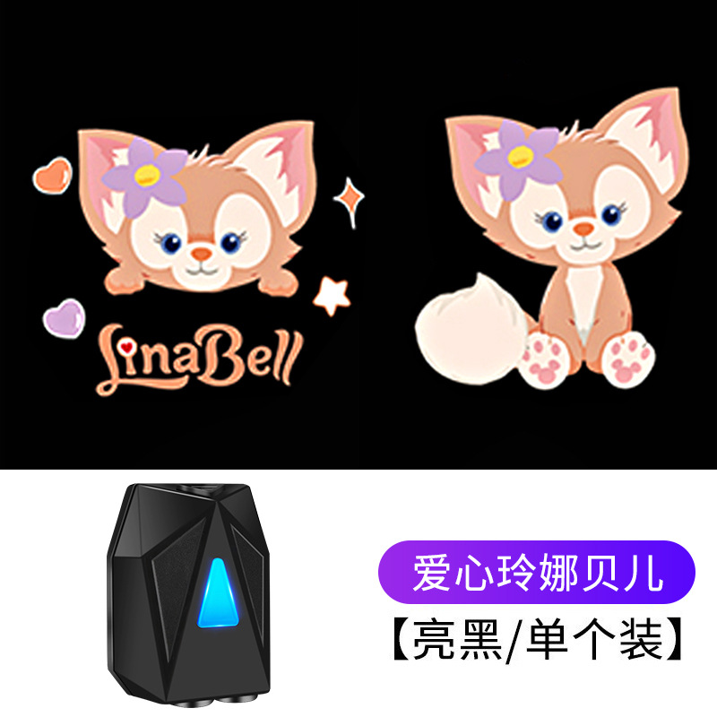 Dinámico Luz de bienvenida coche que lleva coche eléctrico motocicleta proyector de dibujos animados iluminación de la puerta luz del piso luz decorativa de la atmósfera