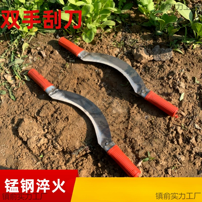 Кожаный нож из марганцевой стали изогнутую кору очищает кору кору, скребок из лисы, норка, кролик, деревообрабатывающий инструмент