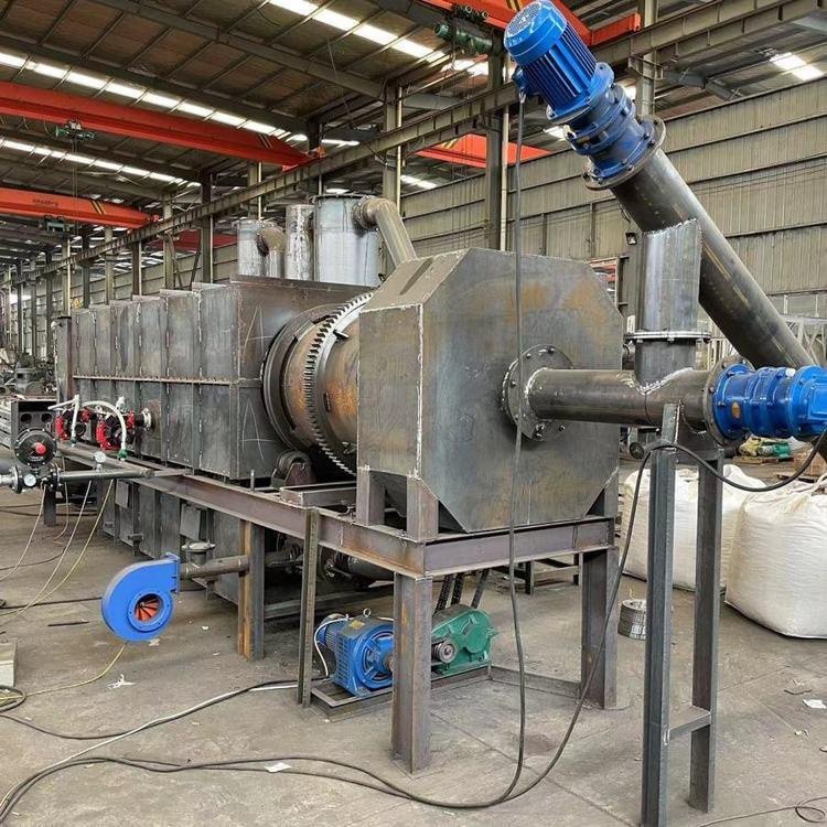 Tubo de bambú, tubo de bambú, astillas de bambú, equipo de fabricación de carbón, horno de carbonización de bambú gasificada de alta eficiencia