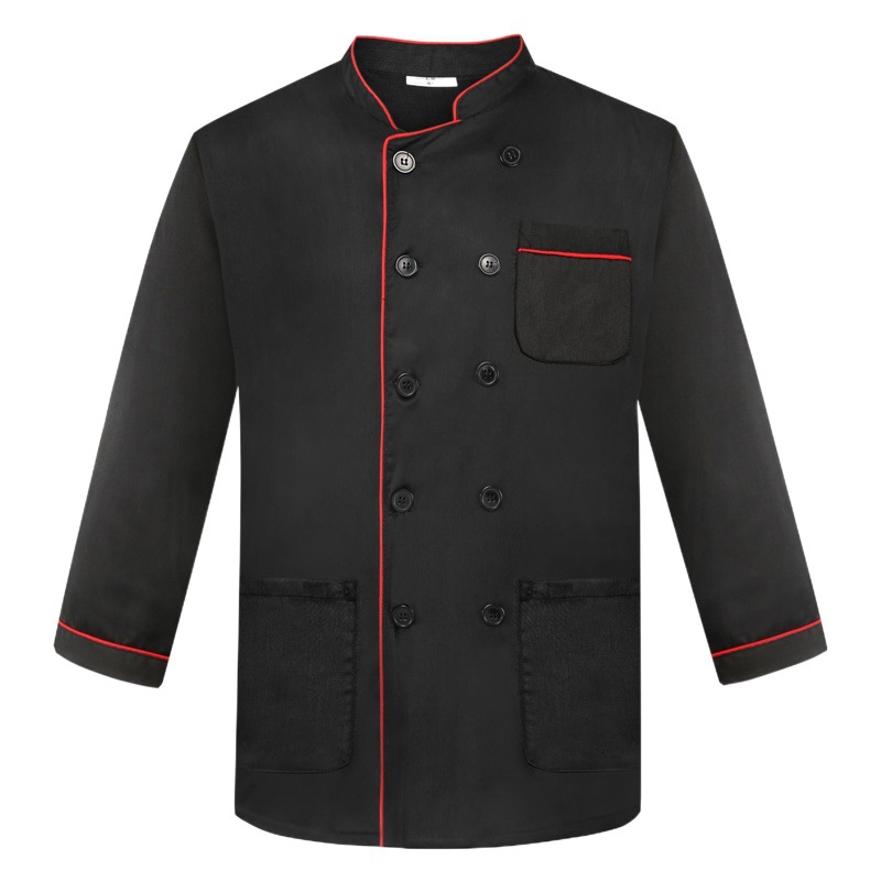 Chef ropa de trabajo de manga larga Otoño e Invierno hotel restaurante Escuela comedor chef ropa de manga larga cocina ropa de trabajo hombres y mujeres