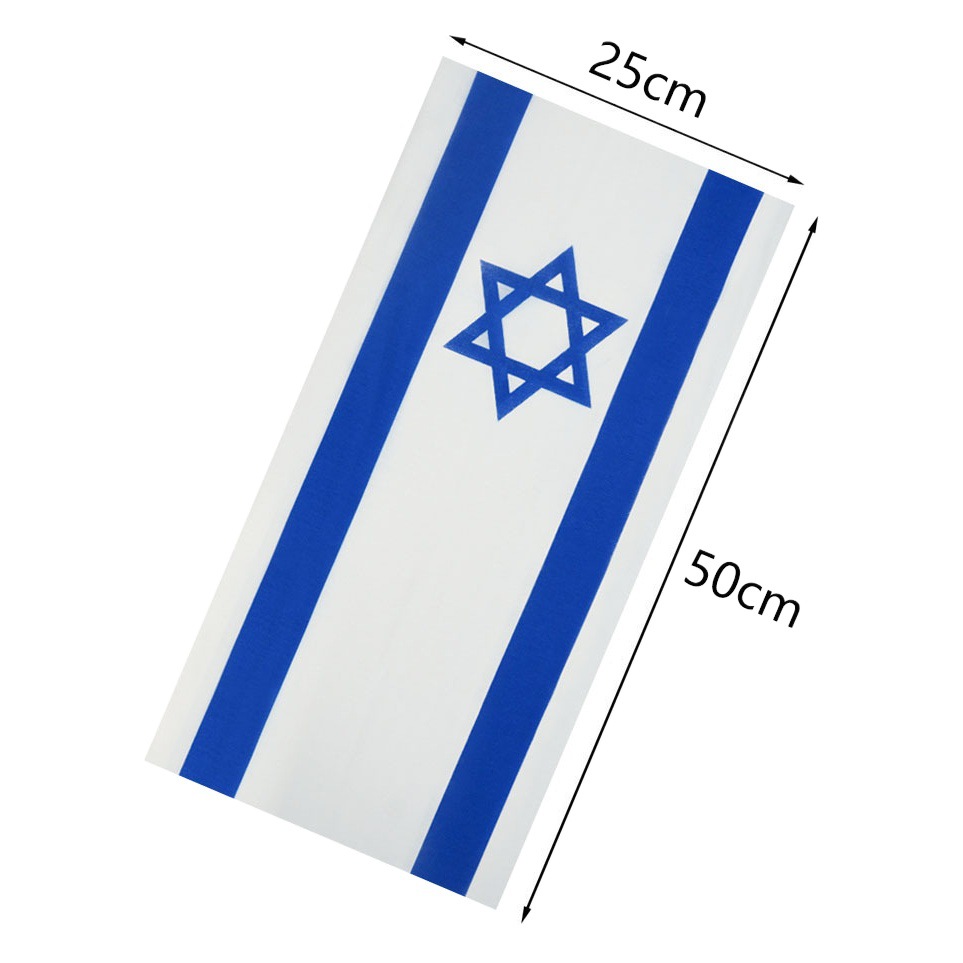 Cross-border in stock Israel flag scarf magic scarf multi-functional scarf sun protection men and women riding mask