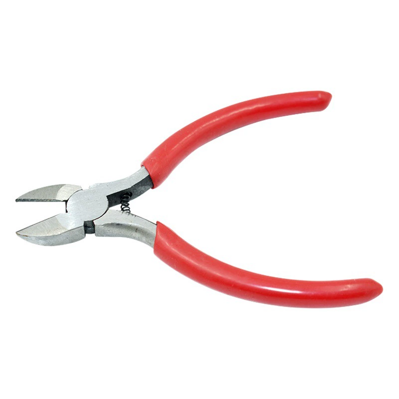 Миниатюрные диагональные плоскогубцы 5inch с пружиной, многофункциональные плоскогубцы для электриков, с пластиковой ручкой, миниатюрные изолированные кусачки для проводов