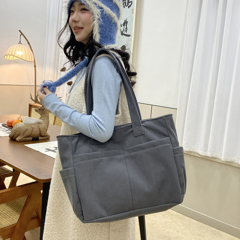 跨境厚款女包休闲大容量秋季新款腋下托特包上班通勤单肩包批发|undefined