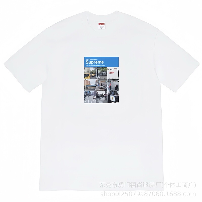 25ss美潮Supreme男女兼用ゆったりカジュアル半袖プリントレターTシャツ、ワンピース発送、純綿半袖|undefined