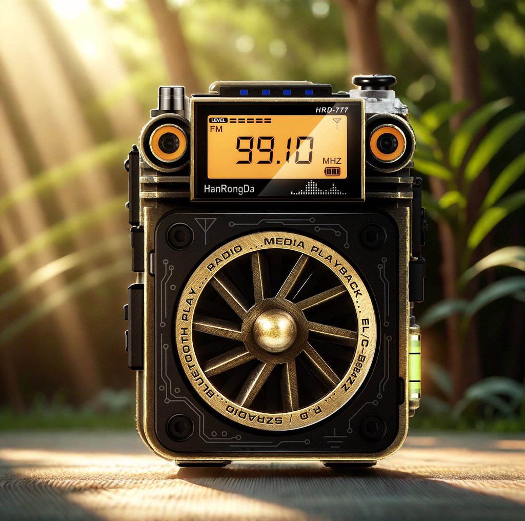 HRD - 777 Han Rongda radio giroscopio mini radio multifunción de banda completa mini sonido