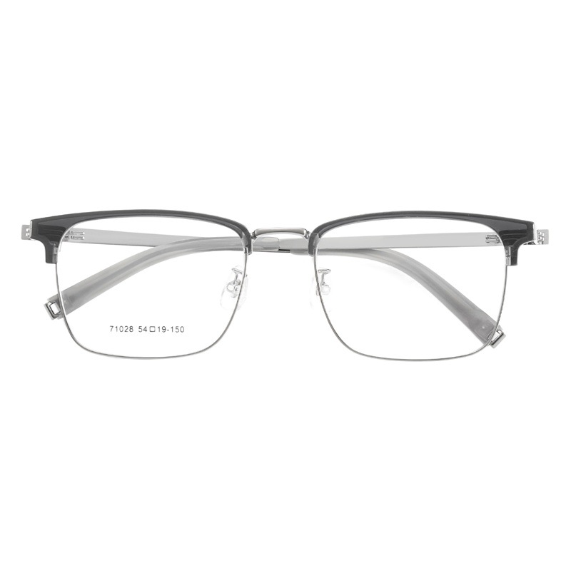 VOSS con un marco de cejas elástico y cómodo temperamento gris permeable, marcos de gafas comerciales para hombres, fábrica directa de gafas