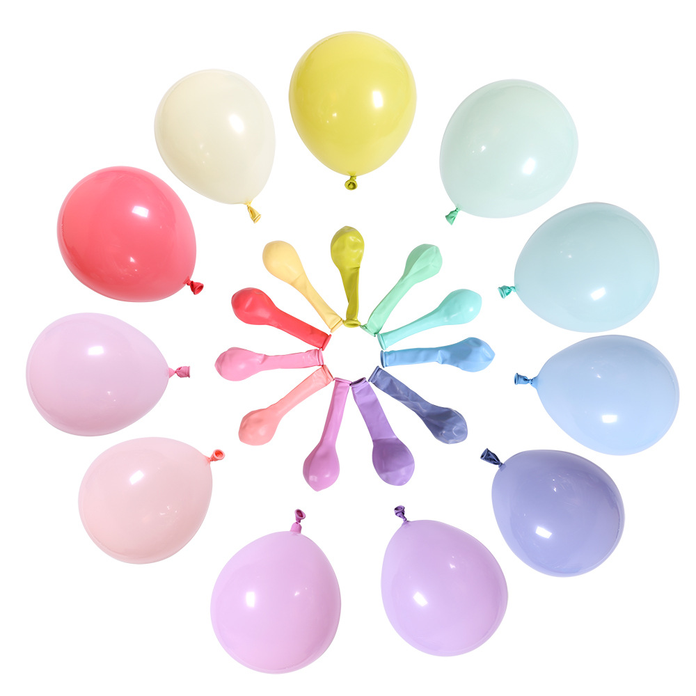Small 5-inch macaron color latex balloons, wedding room decoration, party decoration, wedding candy color balloons, 1 pack of 200 pieces