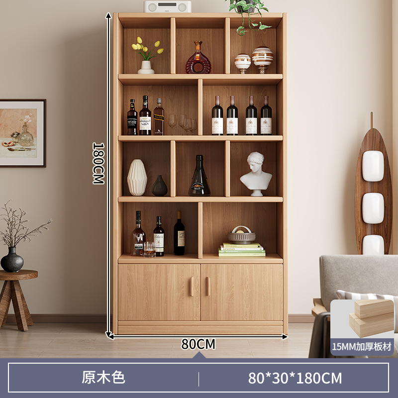 Estante de exhibición para té de estilo chino de madera maciza, pequeño gabinete multiusos, estante decorativo para sala de estar. image 23