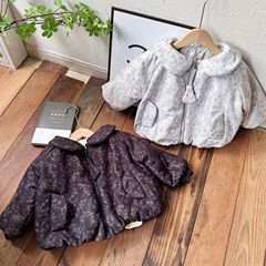 韩版儿童洋气加绒碎花棉衣外套2025冬装女童时尚保暖棉袄冬季加厚