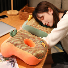 夏季卡通冰丝午睡枕头趴趴枕小学生趴桌上午休抱枕办公室睡觉神器