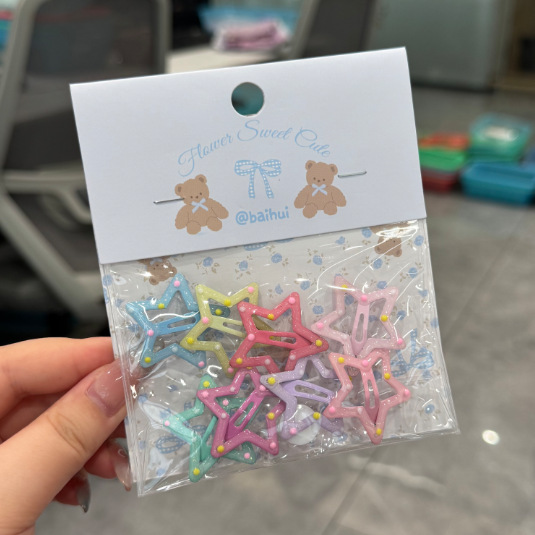 Broches para Cabello BB con Estrella de Cinco Puntas Aleación para Mujeres