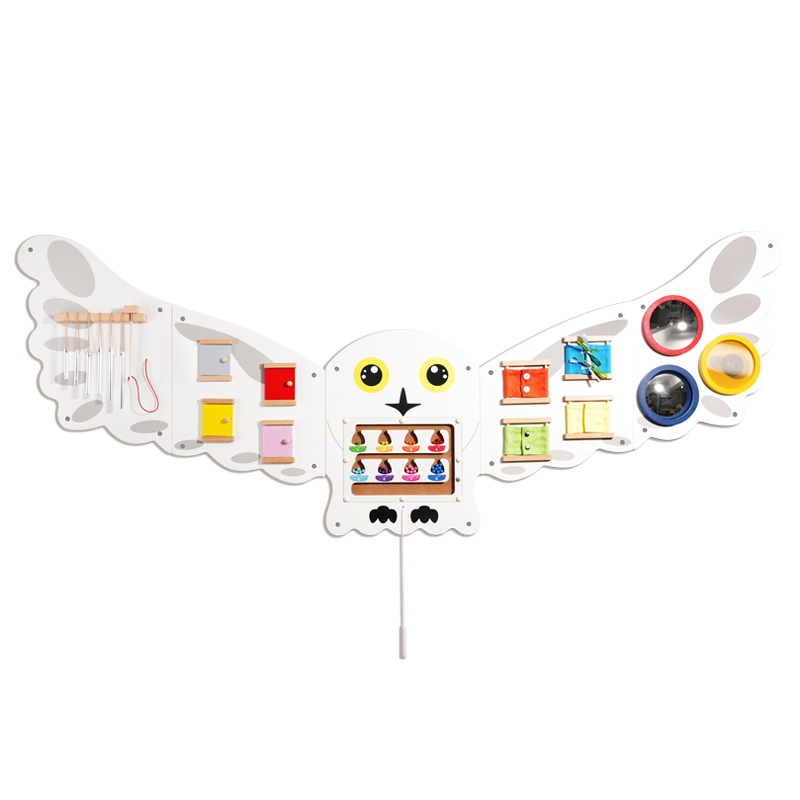 Diversión educación temprana rompecabezas jardín de infantes juegos de pared pasillo decoración de pared niños juguetes de pared de madera al por mayor