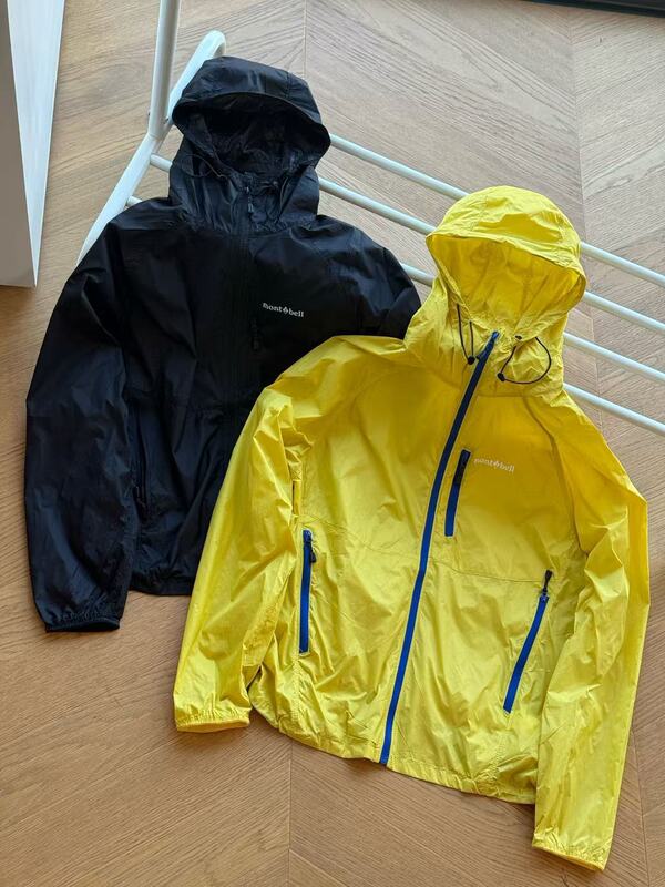 High-Quality Montb@Ll Meijia Mountain Series Lightweight Stowable Waterproof and Sunscreen Hooded Jacket for Men and Women