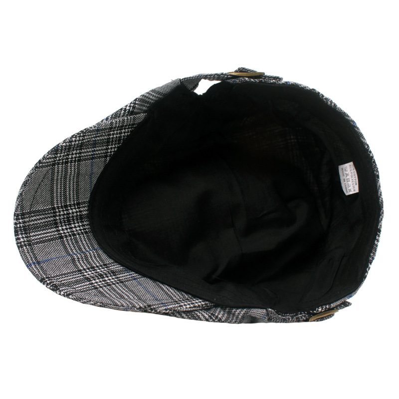 El algodón alcanzó el casquillo de la boina de los hombres sombrero ocasional británico del sol sombrero de AliExpress del comercio exterior sombrero delantero de los hombres y de las mujeres