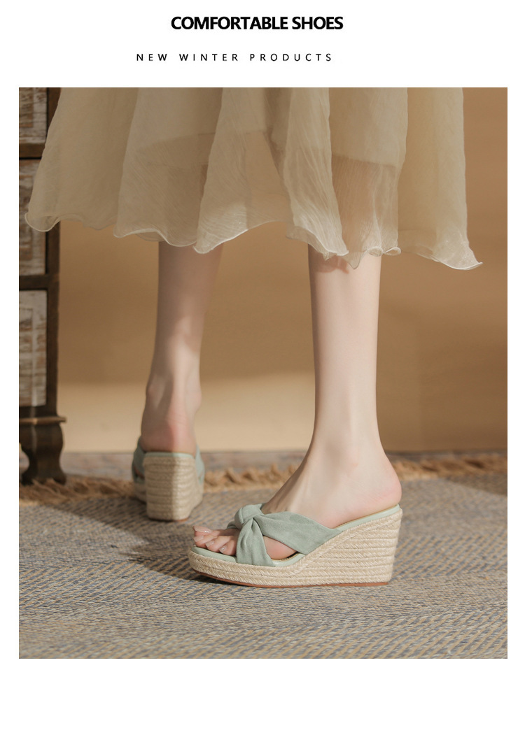 Sandal cao gót nữ hở mũi đế xuồng gót cao 9 cm — Xanh lá cây nhạtcolor chi tiết 18
