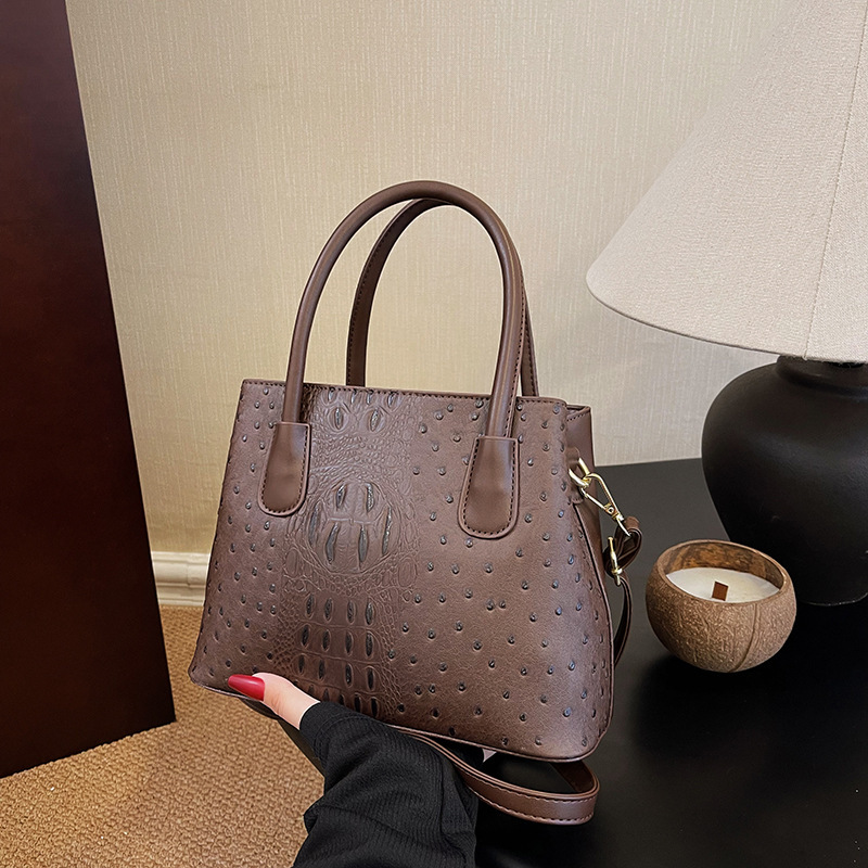 2024 New Fashion Crocodile Pattern Women's High Grade Handbag Single Shoulder Crossbody Bag BA_voghion.com