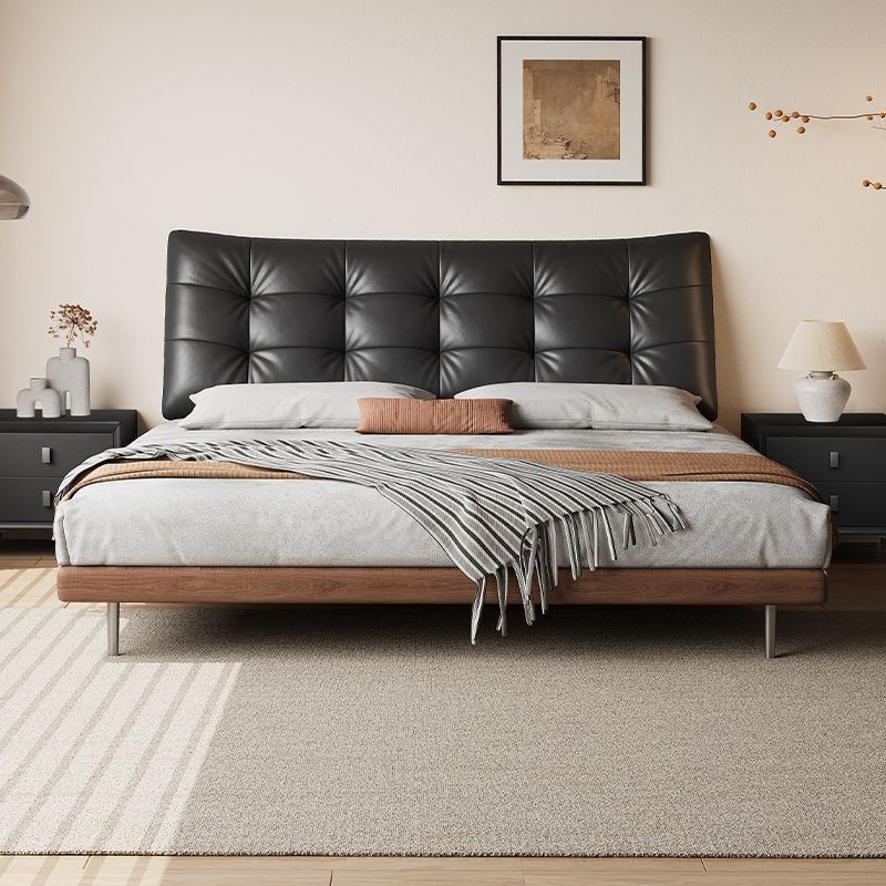 Waffle Bed Double 1.8X 2m Italian Ash Solid Wood Edge Beech Master Bedroom King Bed