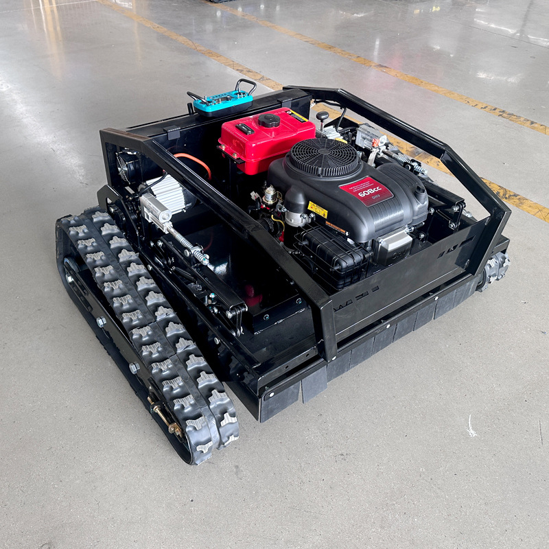 源头工厂22马力履带遥控割草机 农用果园林遥控草坪机 汽油碎草机