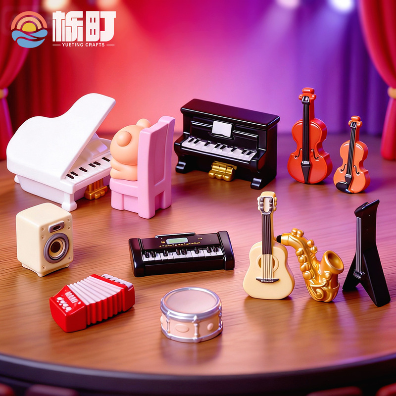 Micro Landscape Cartoon Western Musical Instrument Piano Creative DIY Living Room Decorations Dollhouse Accessories Desktop Small Ornaments