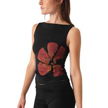 D 76046 Floral Print Sleeveless Tank ����ӡ�����䱳��
