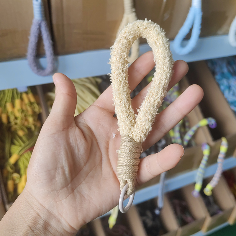 新しい色の手編みの蝶結びのキーホルダーの紐の学生のカメラのかわいいカップルのリュックサックの飾りの紐|undefined