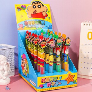 Maihe 010416 new crayon small new erasable gel pen high color value patch student writing press pen blue