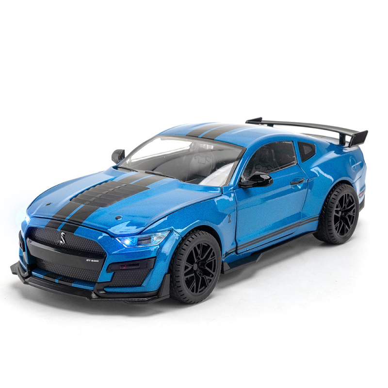 /(Bulk) Simulation 1: 18 Mustang GT500 Alloy Car Model Ornaments Children's Toys Wholesale