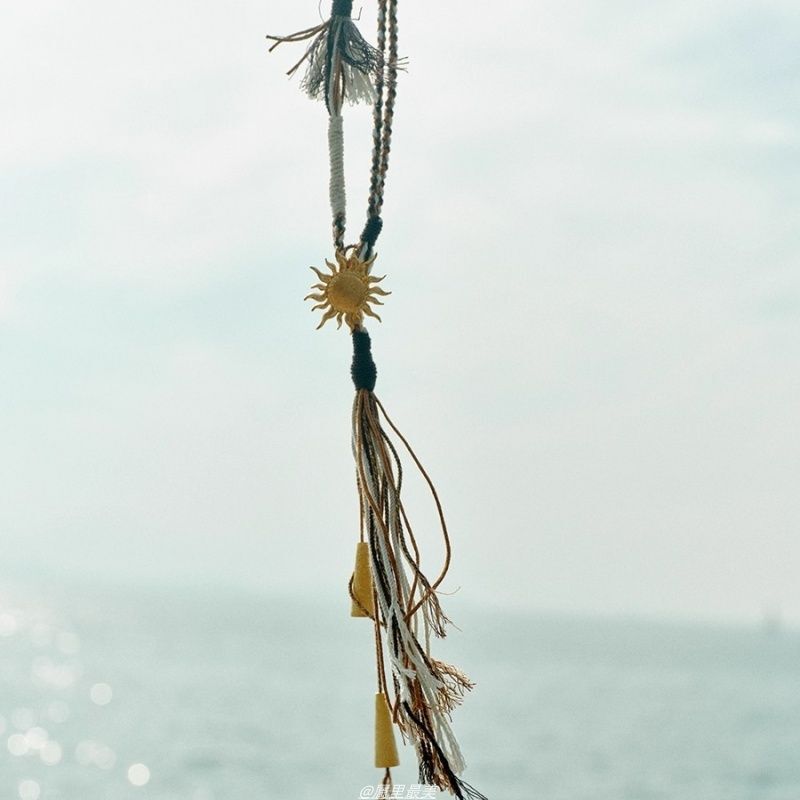 旭日流浪项链长款腰链挂绳海边度假新款流浪风配饰礼物|undefined