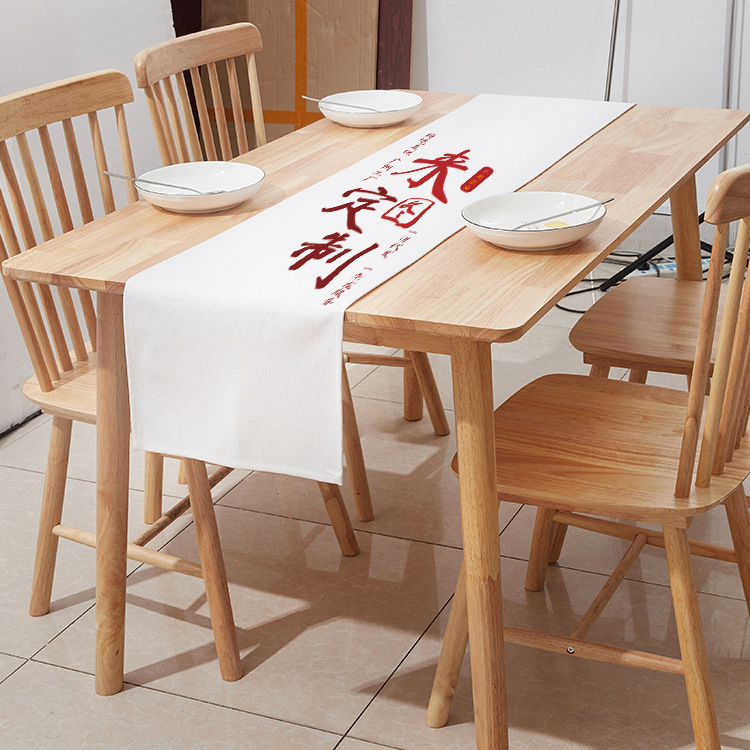 190 gramos de tela de mesa de comedor de ángulo plano personalizada tela de perla de lino decoración de tela de mesa de té decoración xqds0333a image 3