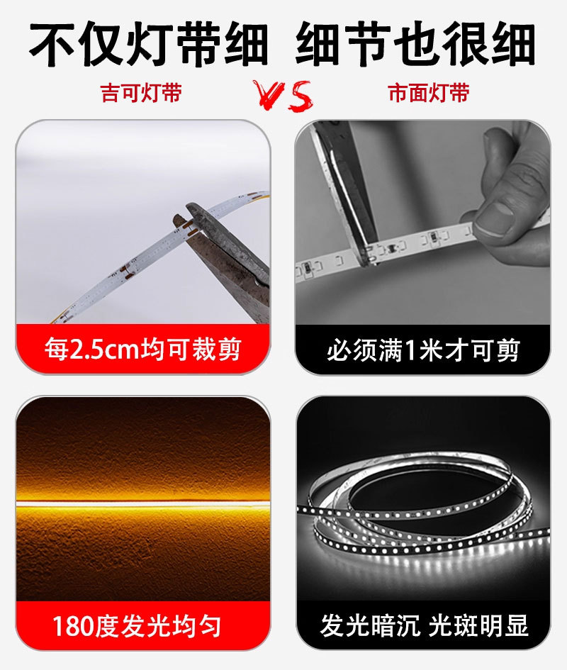 cob uzun şerit ultra dar ışık şeridi 5V akıllı USB arayüzü ultra ince 3mm düşük ışıklı LED ışık şeridi kendinden yapışkanlı TV ortam ışığı