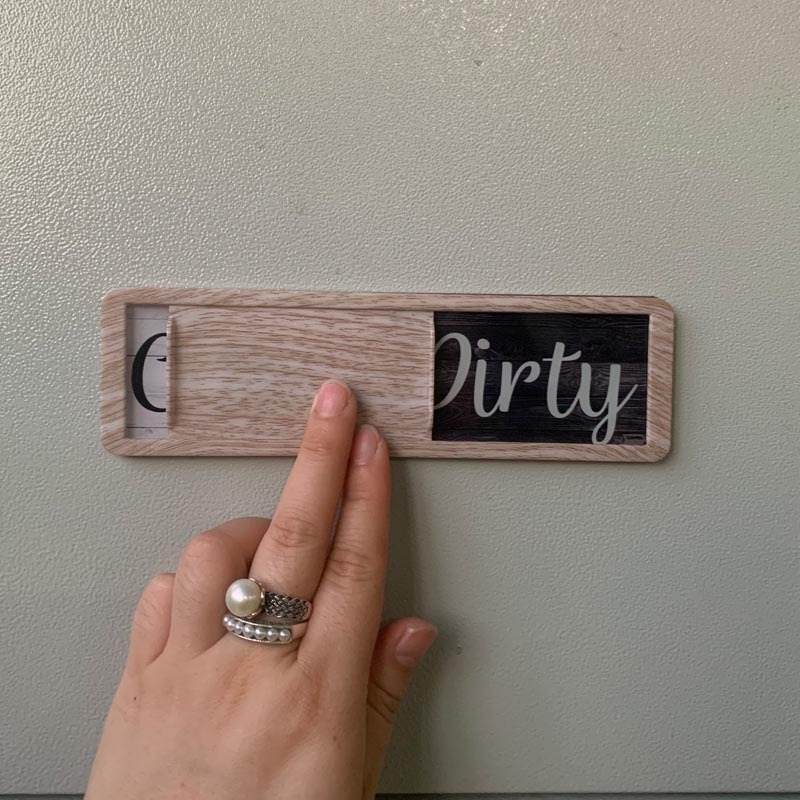 Pegatinas de lavavajillas pegatinas magnéticas de doble cara pegatinas magnéticas pegatinas de refrigerador personalizadas a largo plazo en stock