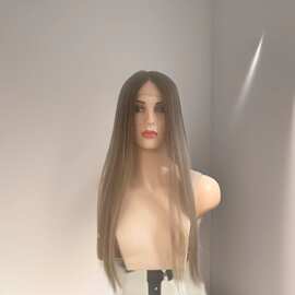 青岛工厂全手织假发女全头套假发全真发高端犹太头套
