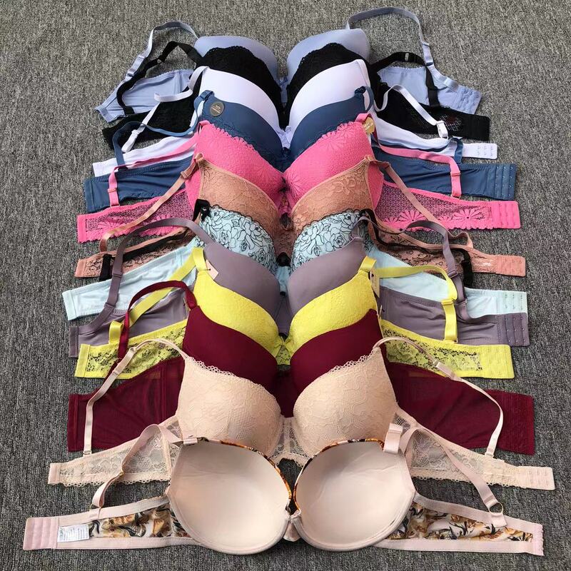 Big Bowl Underwear Foreign Trade Bow Thin Women's Anti-sagging Underwear Mexico plus Sises bra stock