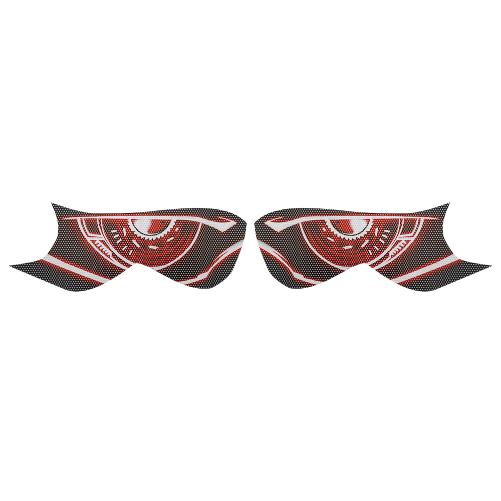 Adecuado para Kawasaki ZX-14R Six Eyes Demon 12-16 Modificación de la pegatina de protección de faros Película de decoración de luces de coche