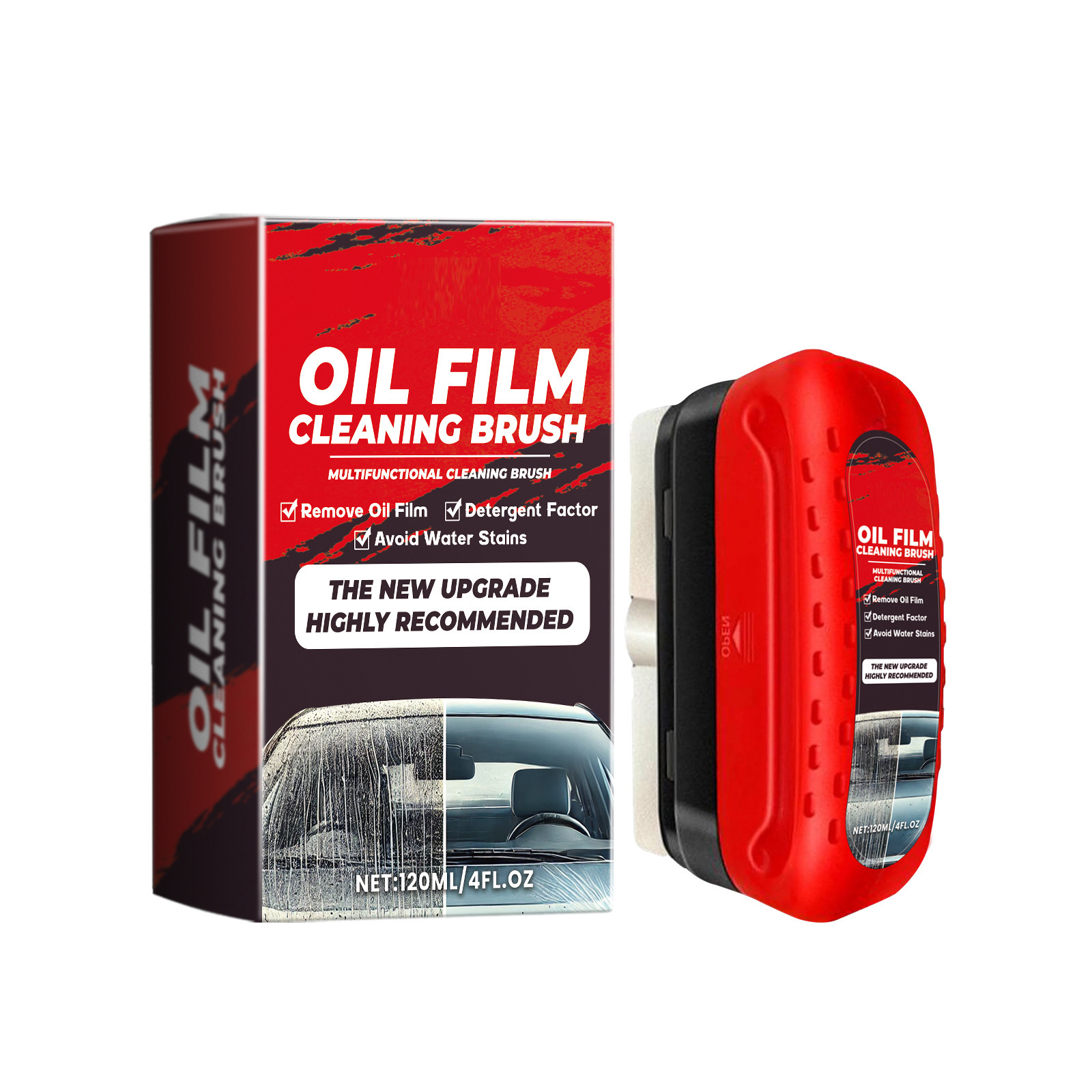 Limpieza de película de aceite de vidrio del automóvil para eliminar la suciedad del espejo retrovisor cepillo de limpieza de ventanas del automóvil image 7