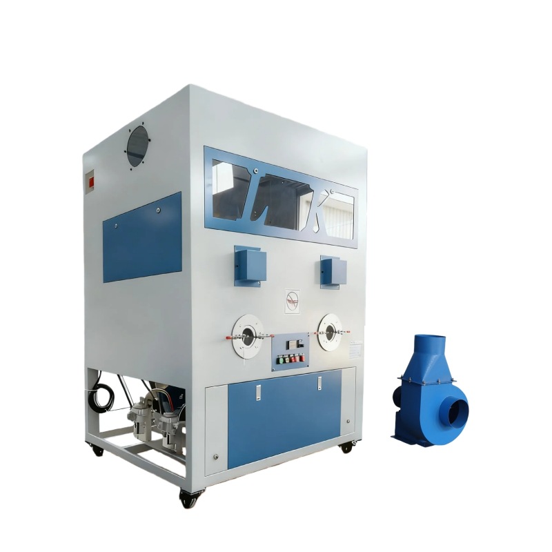 Máquina automática de relleno de algodón para juguetes de peluche de doble cabeza, fábrica de relleno de almohada para muñecas directamente