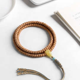 源头正宋热振百香籽手串藏式直切顺纹鬼脸108颗柏香籽男女文玩菩