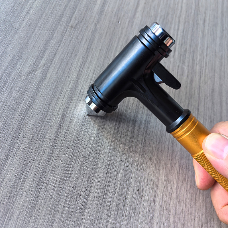 Car Safety Hammer, Car Window-Breaking Tool for Breaking Glass, Escape Tool, Multi-Functional Aluminum Alloy Tungsten Steel Fire Hammer for Vehicles