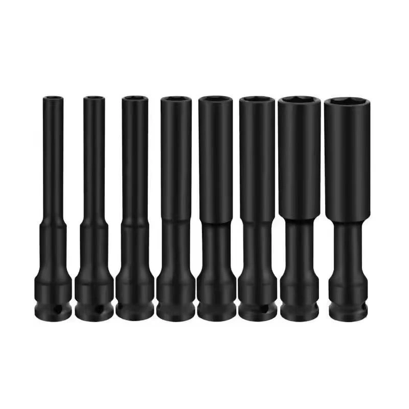 Пневматическая удлиненная тонкостенная втулка 1/2"-12,5 мм, удлиненная втулка 128 мм