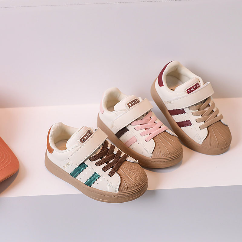 Baby with soft soles, 1-3 years 0 year old, male shell top board female children's learning to walk shoes, spring and_voghion.com